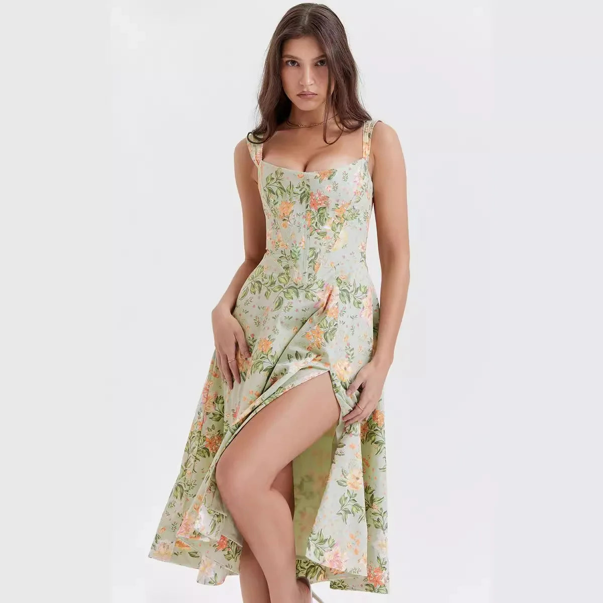 Layla Floral Midi Dress