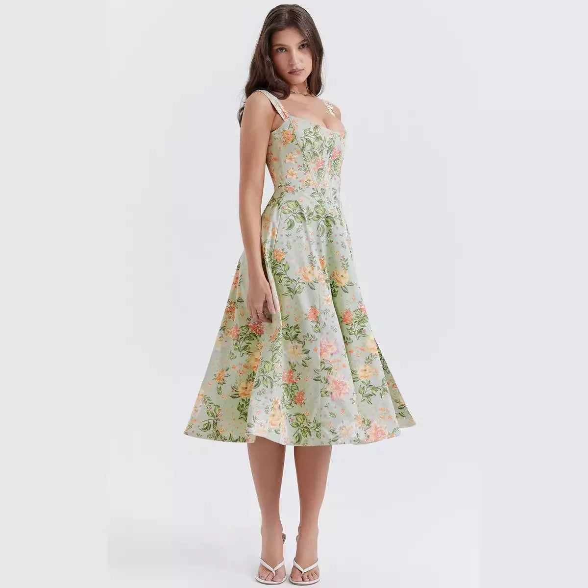 Layla Floral Midi Dress