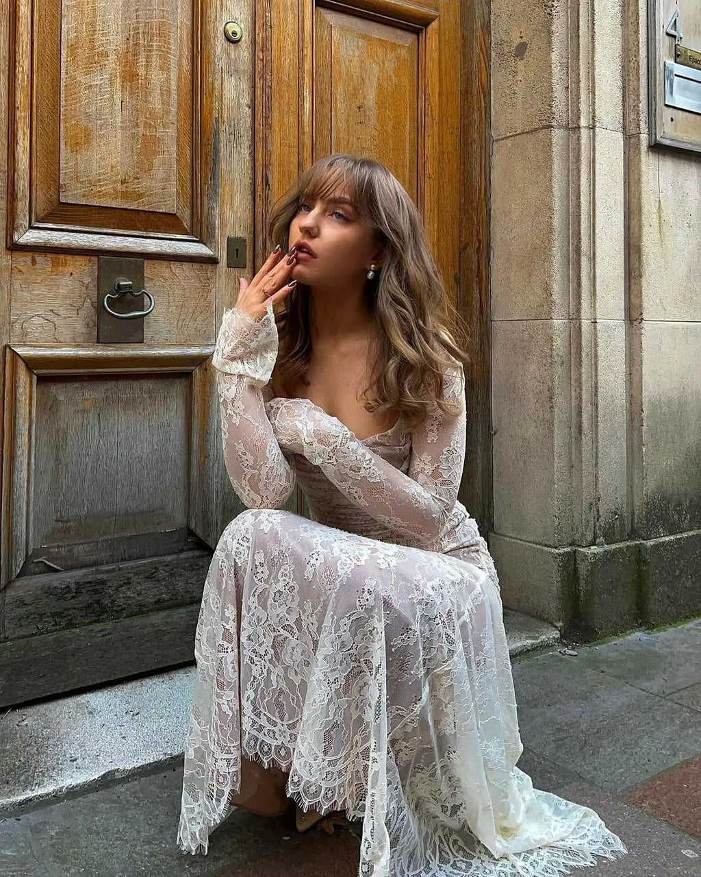 Lovelle Long Lace Maxi Dress