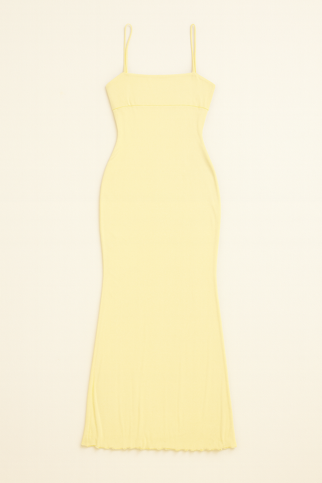 Yellow Backless Bodycon Maxi Dress