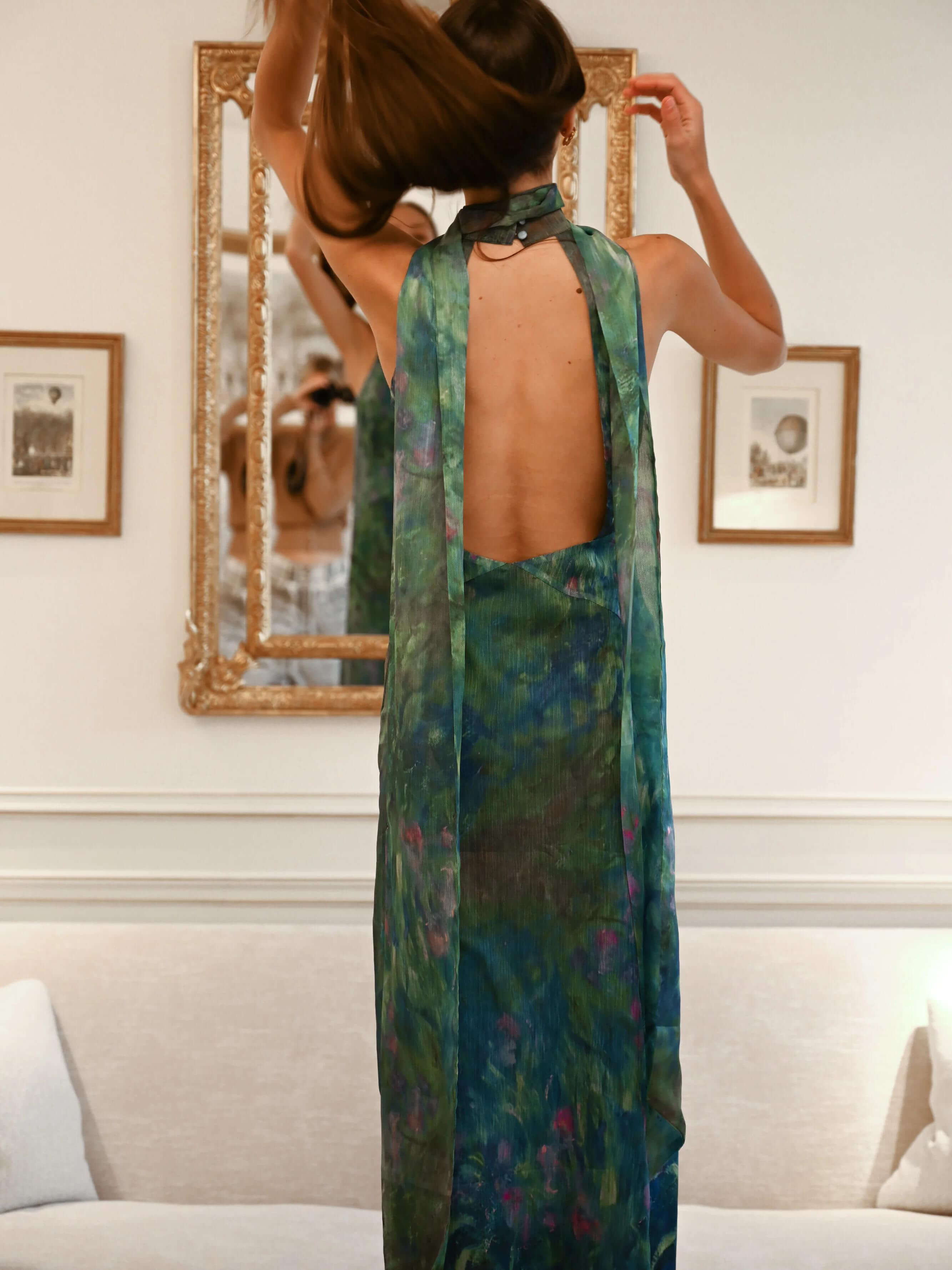 Monet maxi Dress - Irises 1