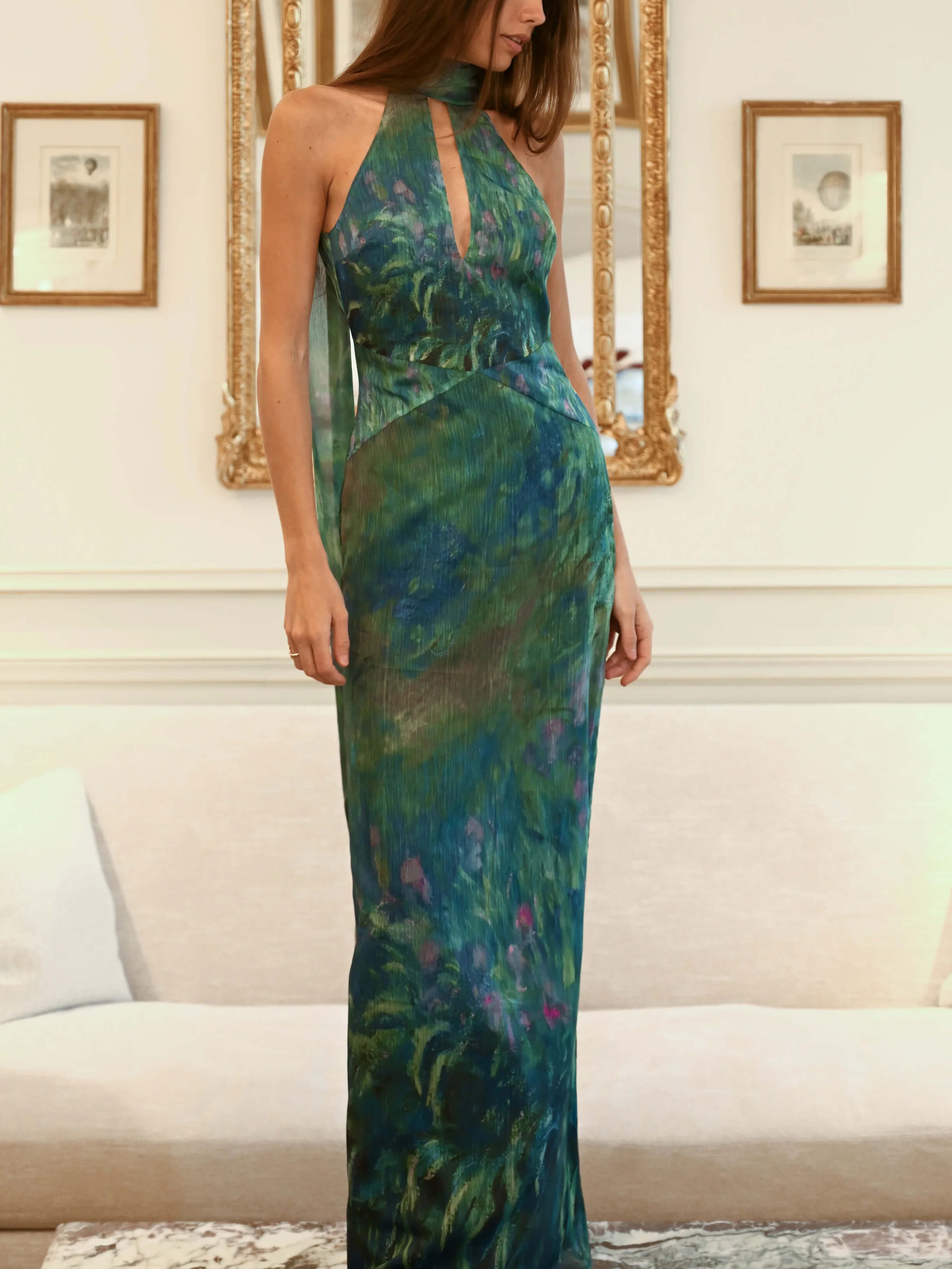 Monet maxi Dress - Irises 2
