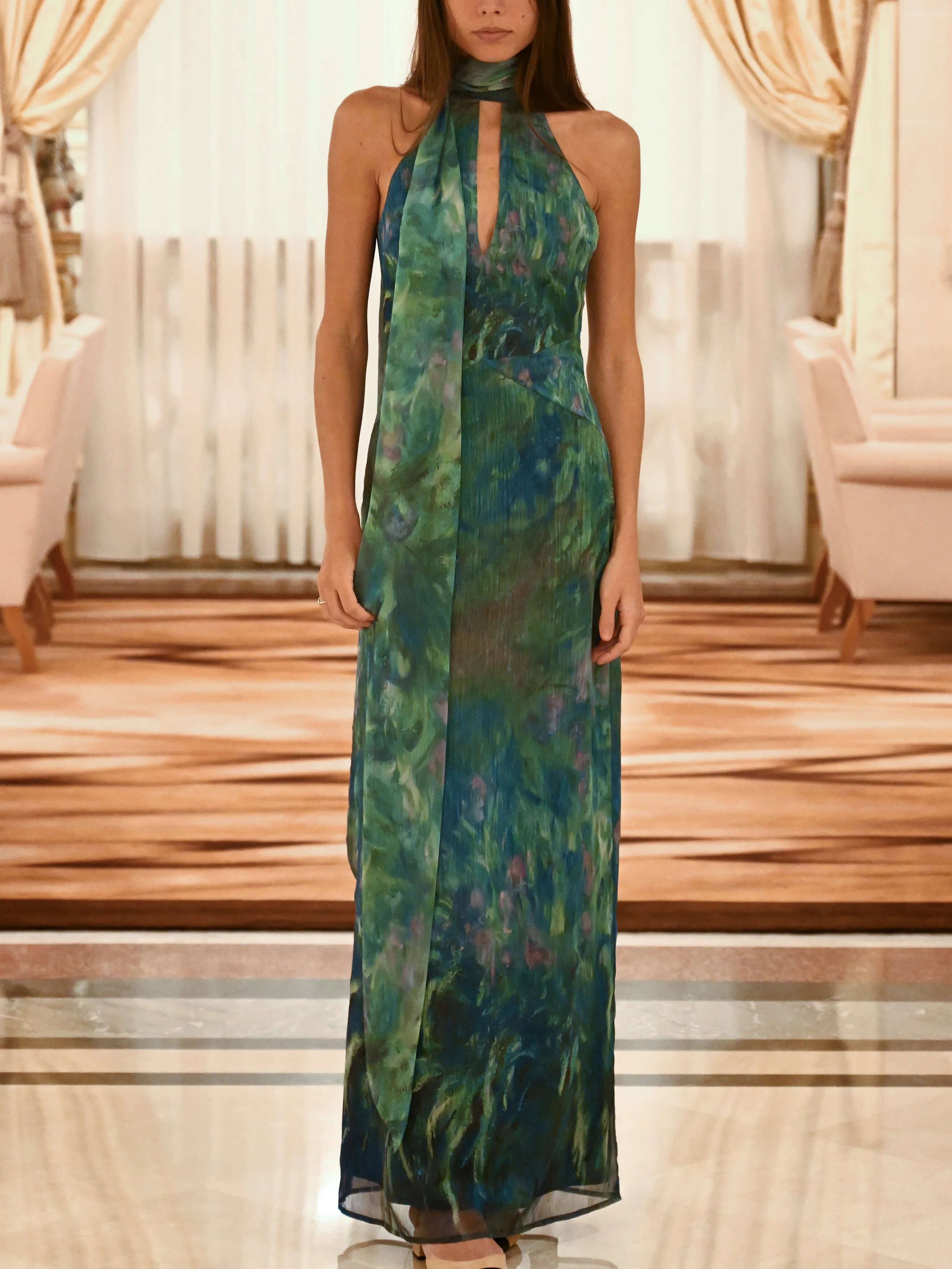 Monet maxi Dress - Irises 3