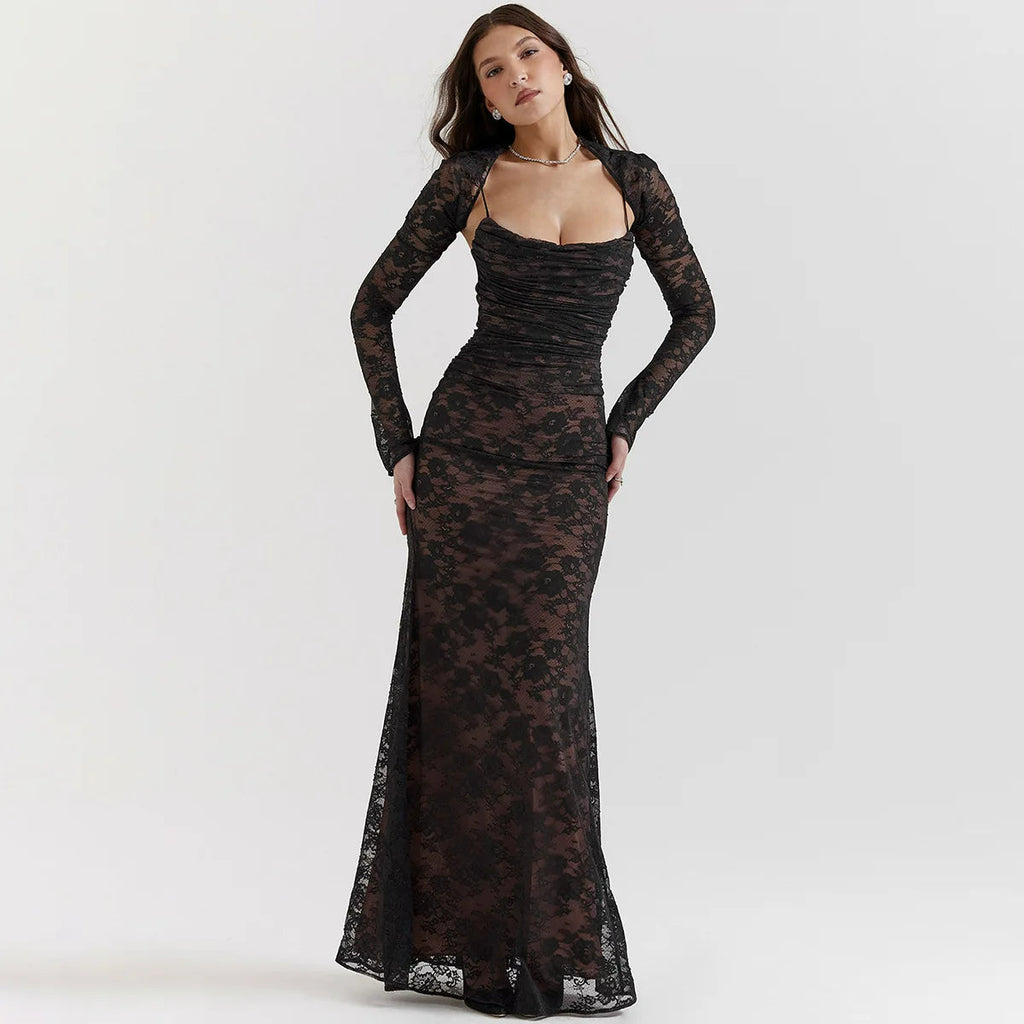 Lovelle Long Lace Maxi Dress