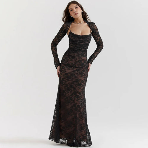 Lovelle Long Lace Maxi Dress